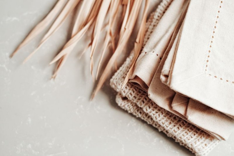 Pañuelo Algodón Beige Clásico